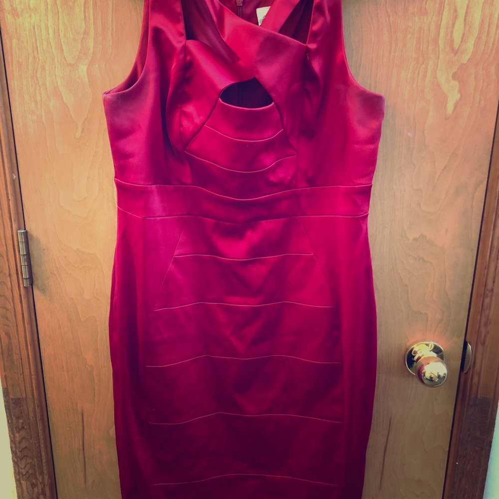 Red bodycon dress